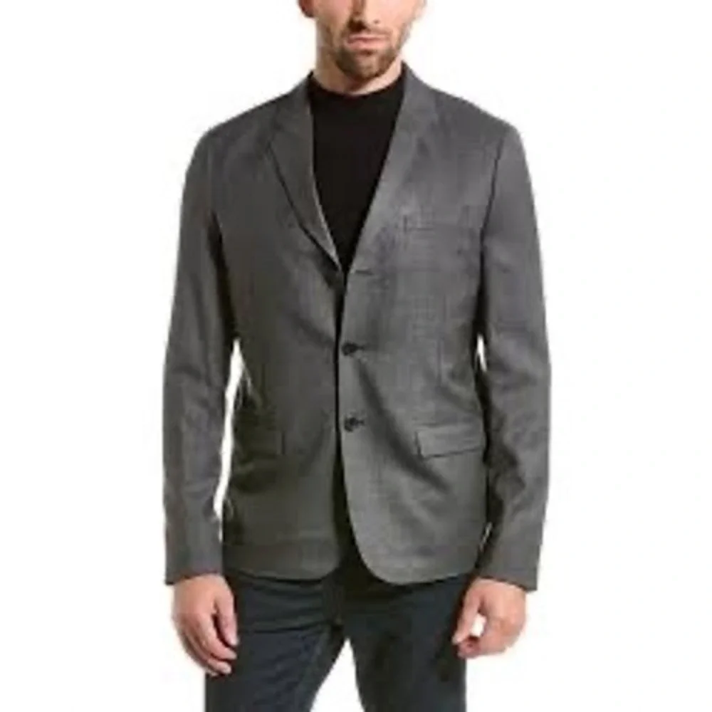 The Kooples Grey‎ Wool Blend Suit Jacket Blazer Mens Size Medium